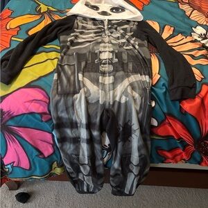 Skeleton Onesie with Hood